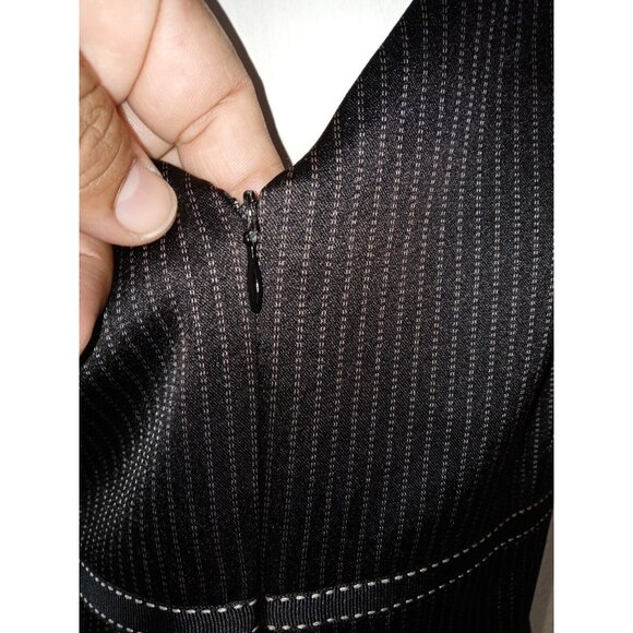 Isabel & Nina Sleeveless lined Black zippers Dress, Size 8 spaghetti  pretty. - Picture 6 of 12